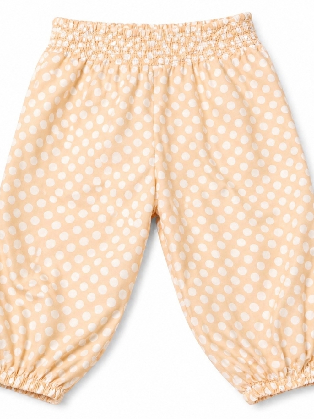 5/$20 H&M Peach Polka Dot Viscose Pants Smocked Waist 1.5–2Y